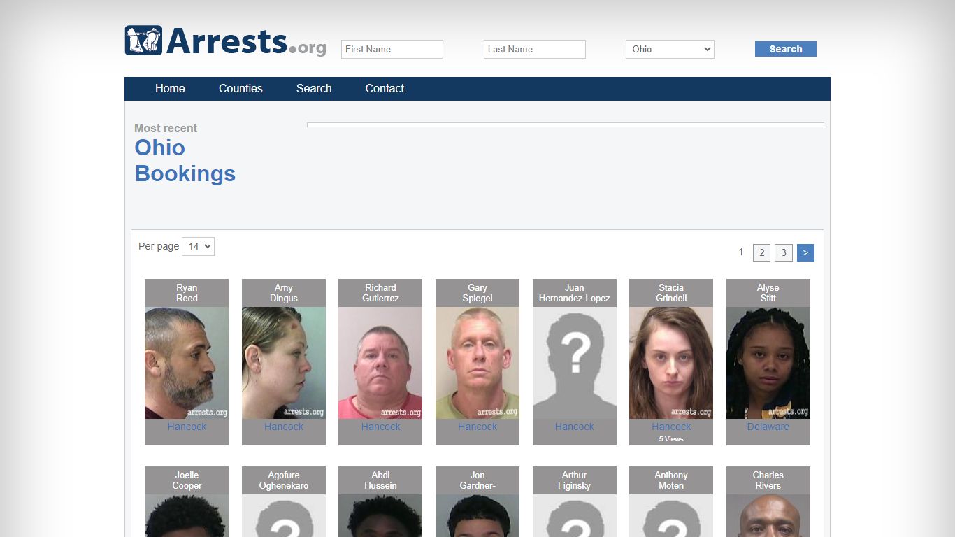 Ohio Arrests and Inmate Search